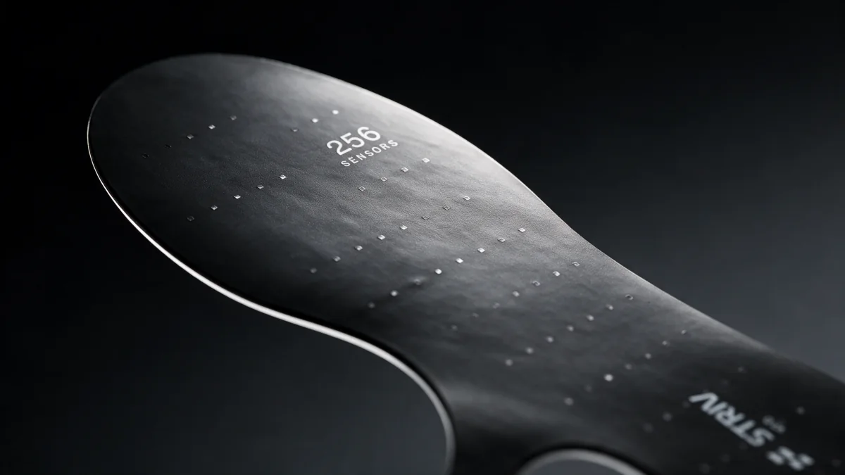 Close view of a STRIV sensor insole