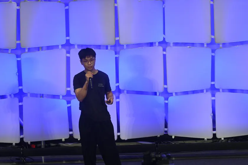 Pitching STRIV on stage